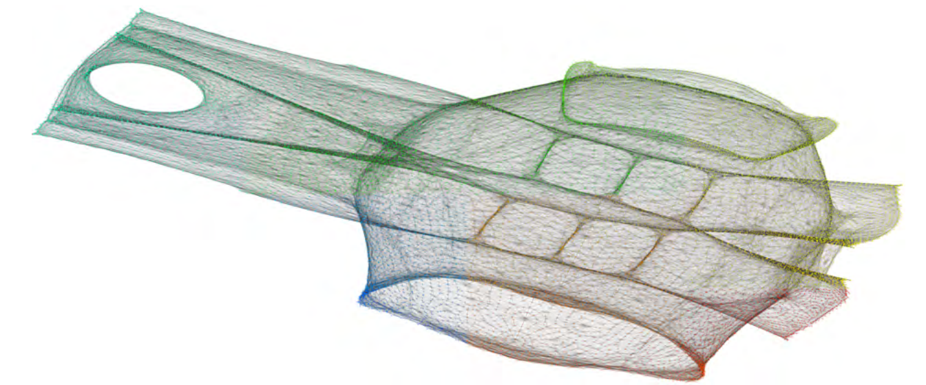 Graph drawing of the Pkustk13 dataset