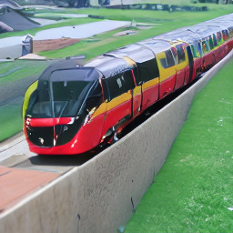Train layout sample