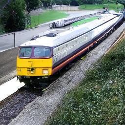 Train layout sample