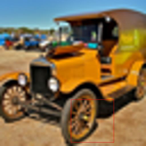 Car bicubic super-resolution input