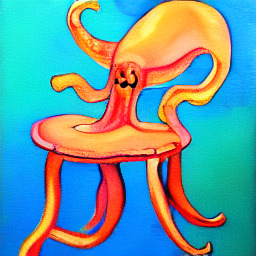 Text-to-image sample octopus chair 2