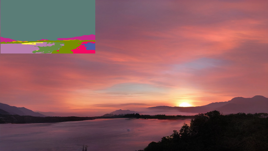 Large-resolution landscape synthesis sample