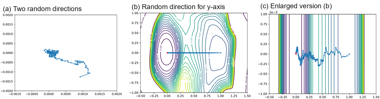 Ineffective visualizations of optimizer trajectories