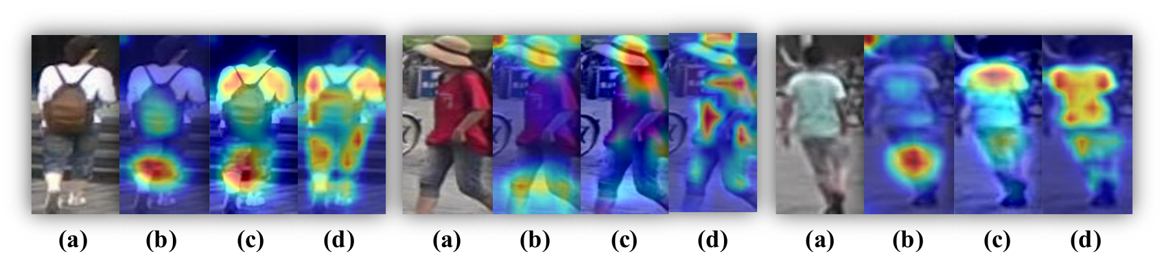 Grad-CAM visualization of attention maps